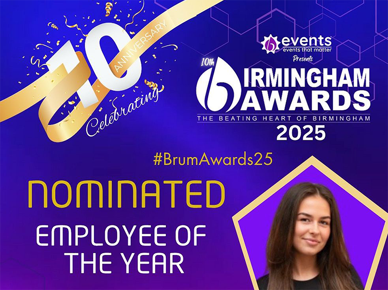 Birmingham Awards 2025 - Macey Nominated