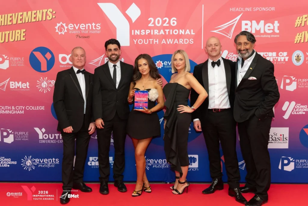 Macey Winspur pictured with the PYVITAL team